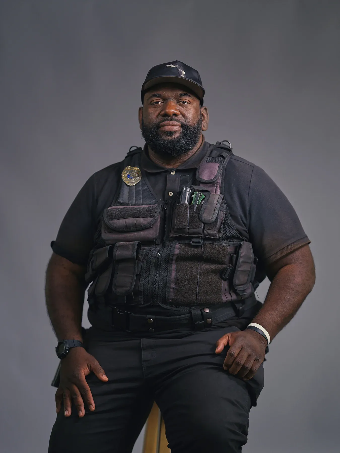 Bayaan Academy security staff member posing for a portrait